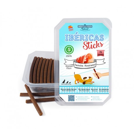 Sticks Barritas Naturales Jamón Serrano Mediterranean