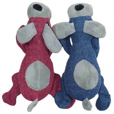 Peluche Perrito Tumbado con Sonido 26cm