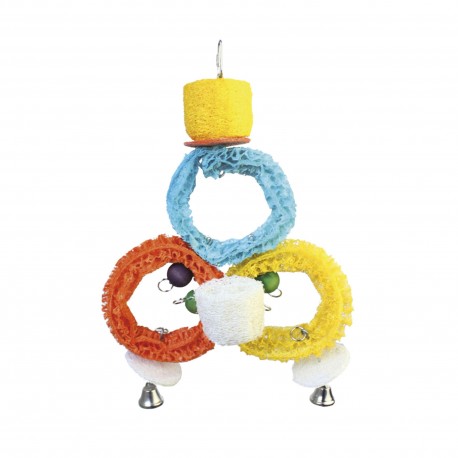 Juguete Con Aros LUFA Para Pájaros (33 cm)