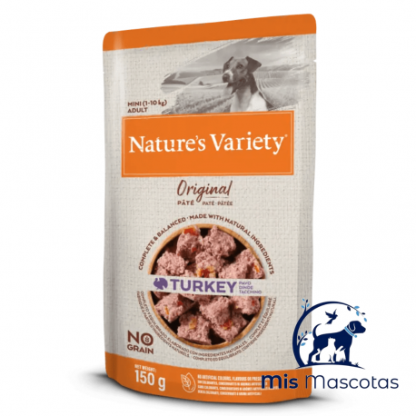 Natural Variety No Grain Adult Mini Pavo 150Grs