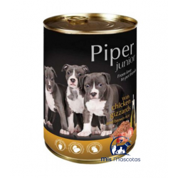 Lata Piper Perro Cachorro con Pollo y Arroz Integral 400 Grs