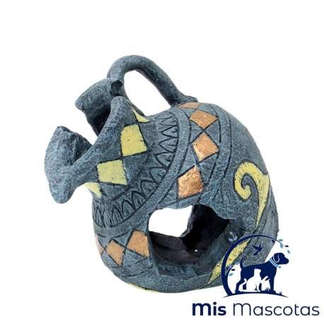 Vasija 1 asa azul 13cm - mismascotasronda