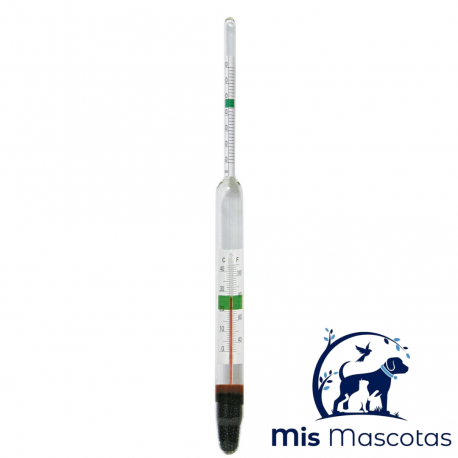 Densímetro + Termómetro de Cristal - mismascotasronda