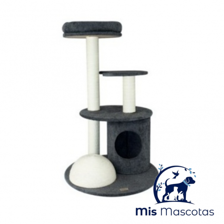 Rascador Twinbee Castillo Bola + Gris Dapac - mismascotasronda