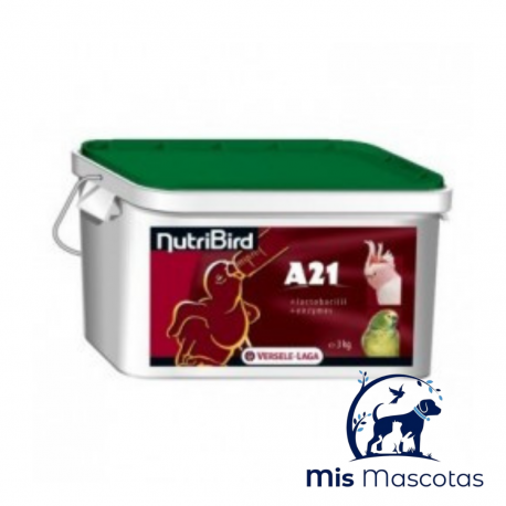 Papilla Para Cría De Pájaros Nutribird A21 Versele Laga 3kg - mismascotasronda