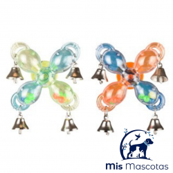 Juguete Periquito Molino con Campanillas 9cm - mismascotasronda.es