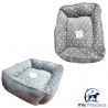 Cuna Rectangular Eco Gris con Estrellas 55 cm www.mismascotasronda.es