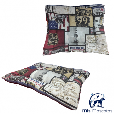Colchoneta Ruta 66 de 65 cm www.mismascotasronda.es