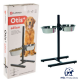 Soporte Comedero Otis Metalico Negro - Acero Inoxidable 25 cm de Diámetro www.mismascotasronda.es