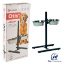 Soporte Comedero Otis Metalico Negro - Acero Inoxidable 25 cm de Diámetro Flamingo
