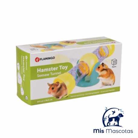 Juguete Roedor Túnel Balancín 26,5x5cm www.mismascotasronda.es