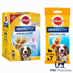 Pedigree Dentastix para Perros Medianos (10-25 Kg) www.mismascotasronda.es