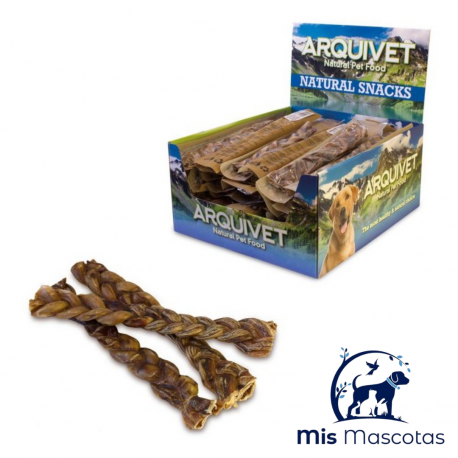 Arquivet Nervio de Cerdo Trenzado 20 cm www.mismascotasronda.es