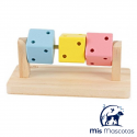 Juguete de Dados de Madera para Hamster