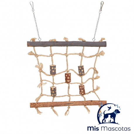 Muro Cuerda Escalada Pájaros, 27 x 24 cm www.mismascotasronda.es