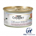 Purina Gourmet Diamant Pastel de Gelatina con Atún y Gambas 85 Grs