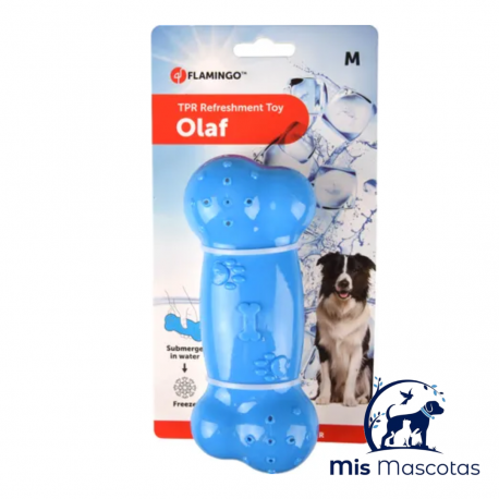 Juguete Olaf Hueso Refrescante Azul www.mismascotasronda.es