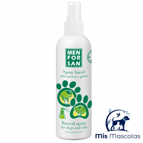 Spray Bucal Para Perros y Gatos Menforsan www.mismascotasronda.es