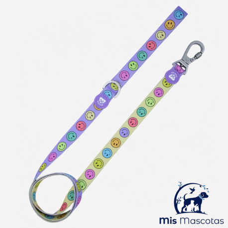 Correa para perro Smiley www.mismascotasronda.es