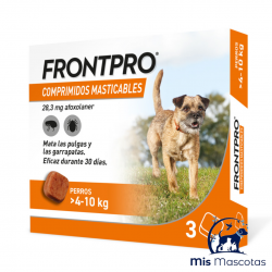 FRONTPRO Comp.Masticables 4-10 Kg con 3 pastillas www.mismascotasronda.es