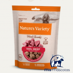 Natures Variety Snack Meat Chunks Buey
