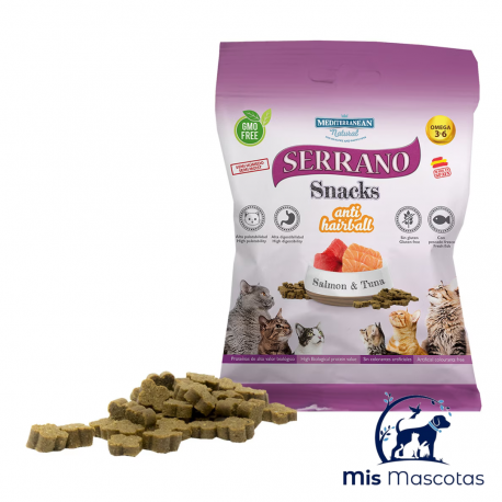  Editar: Mediterranean Snack para Gatos de Salmón y Atún 100 Grs www.mismascotasronda.es