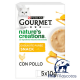 PURINA GOURMET NATURE'S CREATIONS Exquisito Puré Snack Liquido con Pollo y Calabaza para Gatos www.mismascotasronda.es