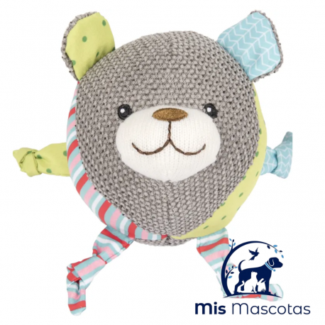 Juguete Stripsy Oso Pelota Gris www.mismascotasronda.es