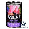 Rafi Pate Conejo y Arandanos 400 Grs www.mismascotasronda.es