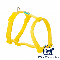 Arnés Nylon Basic Amarillo Freedog www.mismascotasronda.es
