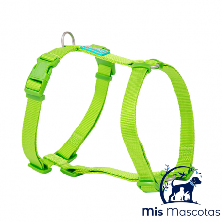Arnés Nylon Basic Verde Lima Freedog www.mismascotasronda.es