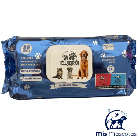 Toallita de Talco para Perros www.mismascotasronda.es