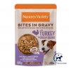 Bites in gravy turkey & bean 100gr www.mismascotasronda.es