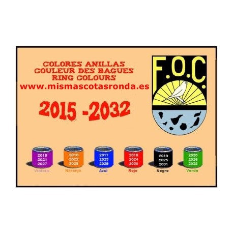 Anillas del Año Cerradas (2.5 mm)